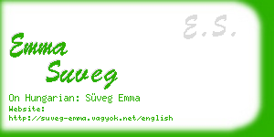emma suveg business card